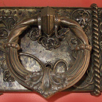 Wrought Iron Door Lock Box 1912